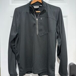 Obermeyer Black Men's Quarter-Zip Pullover, size large